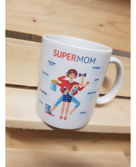 Mug Super mom - Pompom by Lou