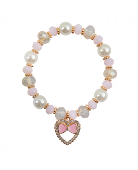 Bracelet perles Coeur -...