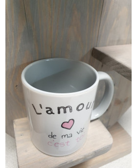 Mug L'amour de ma vie - Gris - Pompom by Lou