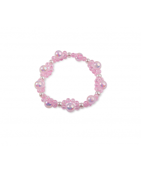 Bracelet perles Rose -...
