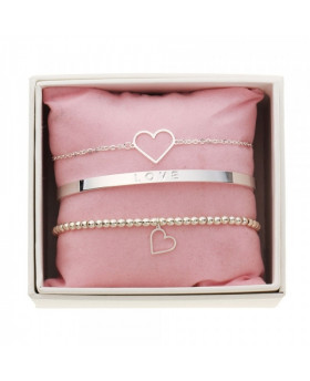 Ensemble 3 bracelets Love -...