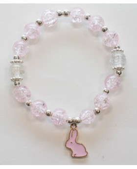 Bracelet perles - Lapin