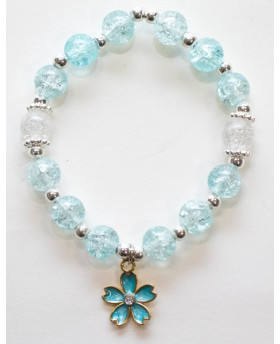 Bracelet perles - Fleur
