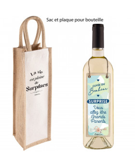 Sac pour bouteille + plaque...