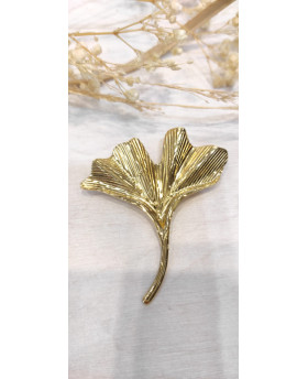 Broche Feuille de Ginkgo -...