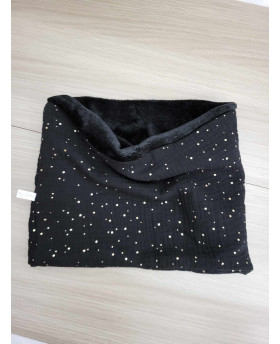 Snood hiver Pois/Noir -...