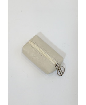 Porte-monnaie en cuir - Beige