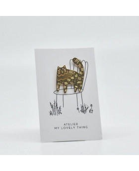 Pin's/Broche en laiton Chat...