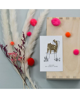 Pin's/Broche en laiton Chat - Doré