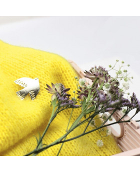 Pin's/Broche en laiton Colombe - Doré