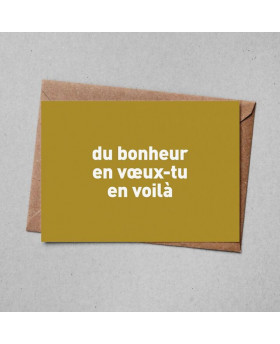 Carte postale - Du bonheur...