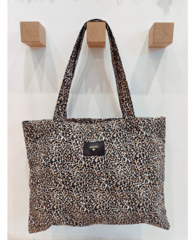 Totebag léopard Bisou