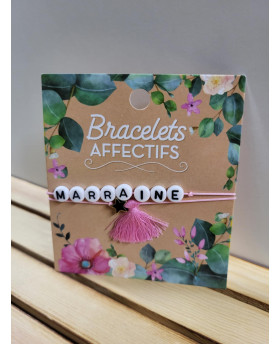 Bracelet Marraine - Rose