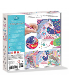 Cartes à créer Chevaux de diamants - CreaLign'