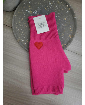 Mitaines Coeur - Fuchsia