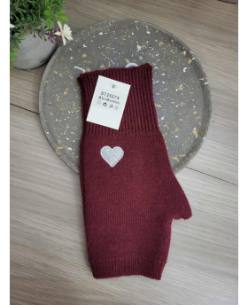 Mitaines Coeur argenté -...