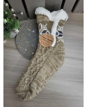 Grosses chaussettes - Taupe