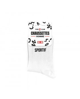 Chaussettes Sportif - Blanc