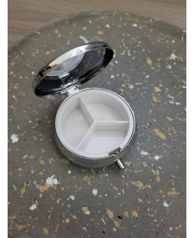 Boite à pilules Fleurs - Bleu