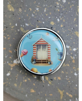 Boite à pilules Maison - Bleu