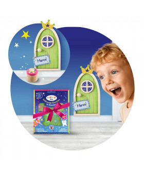 Porte pour la fée des dents - Rose/Vert