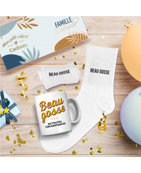 Coffret Mug/Chaussettes - Beau gosse