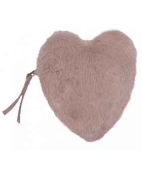 Mini Trousse Coeur Beige -...