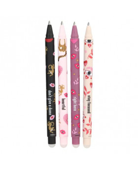 Stylos effaçables Noir/Rose/Mauve/Beige - PENFection