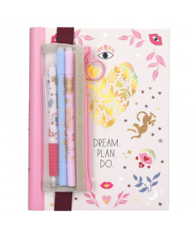 Carnet Oeil + stylos -...