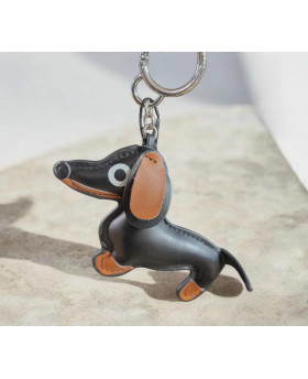 Porte-clés Teckel - Noir