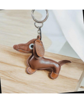 Porte-clés Teckel - Brun