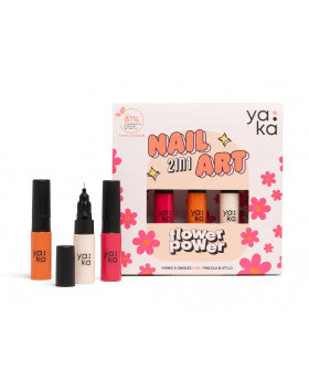 Coffret vernis 2en1 Flower Power - Yaka