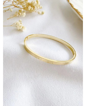 Jonc en acier - Ma bichette...