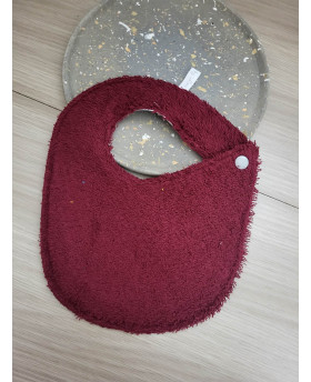 Bavoir Arc-en-ciel/Bordeaux - Pompom by Lou