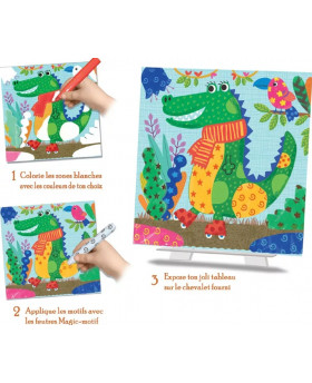 Coloriage magique Les animocolo - CreaLign'