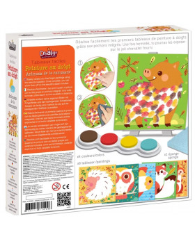 Peinture au doigt Animaux de la campagne - CreaLign'