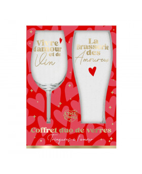 Coffret duo Verre à vin +...
