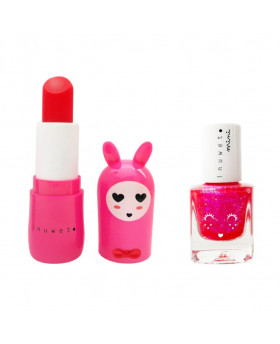Duo Baume à lèvres + Vernis Fuchsia - Inuwet