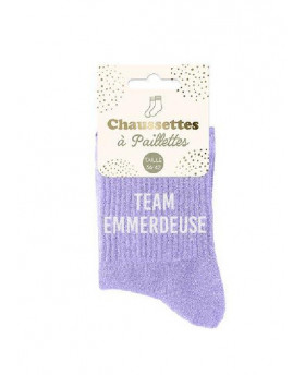 Chaussettes paillettes Team...