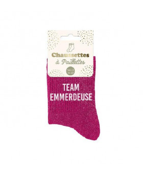 Chaussettes paillettes Team...