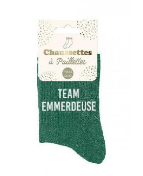 Chaussettes paillettes Team...