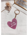 Porte-clés Coeur - La vie...