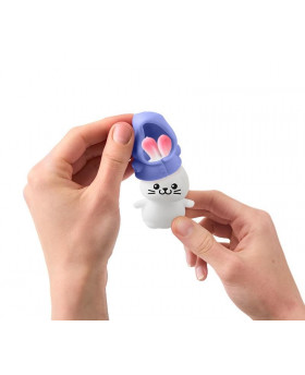 Presser les lapins - Rose/Vert/Mauve