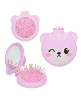 Brosse à cheveux Mauve/Jaune/Rose - Top Model