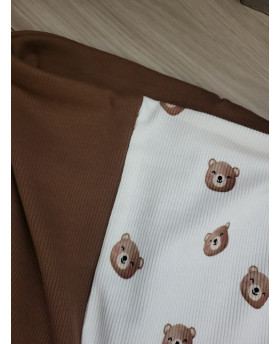 Snood mi-saison Ours/Brun - Pompom by Lou