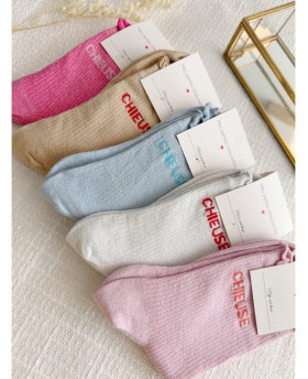 Chaussettes paillettes Pétillante - Jaune