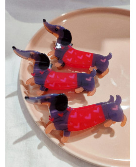 Pince à cheveux - Teckel