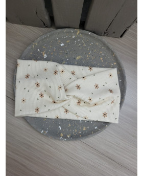 Bandeau Fleurs/Blanc cassé...