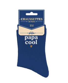 Chaussettes Papa cool - Bleu