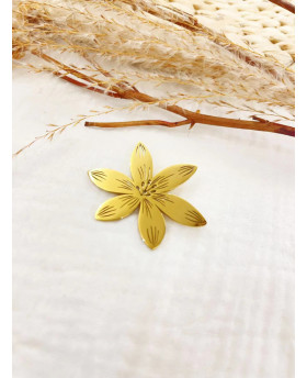 Broche Fleur - Doré
